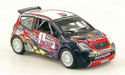 Citroen C2 S1600 1/43 Norev no.1 rouge bul rallye du var 2008 miniature
