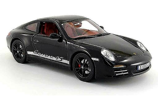 Porsche 911 4S 1/18 Norev noire 2008 miniature