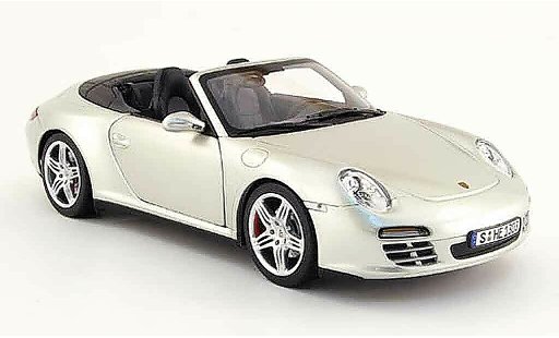 Porsche 911 4S 1/18 Norev cabriolet grise 2008 miniature