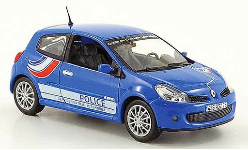 Renault Clio 3 RS 1/43 Norev police 2007 miniature