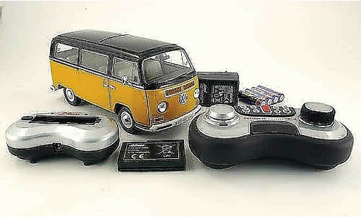 Volkswagen Combi A 1/18 Schuco t2a fensterbus jaune/noire miniature
