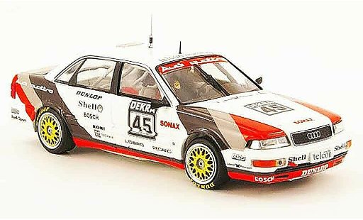Audi V8 dtm 1/43 Minichamps Quattro No.45 W.Rohrl Hockenheim 1990 miniature