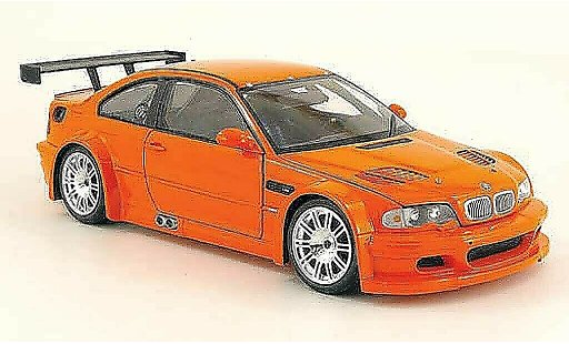Bmw M3 coupe 1/18 Minichamps GTR E46 street orange 2001 miniature