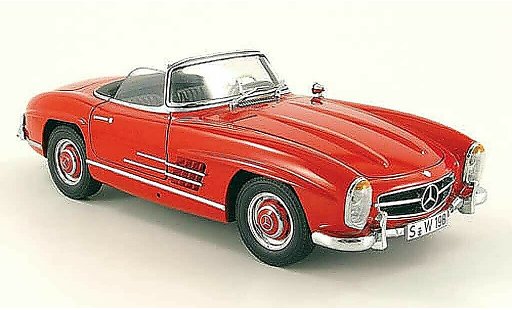 Mercedes 300 Roadster 1/18 Minichamps (w 198 ii) rouge 1957 miniature