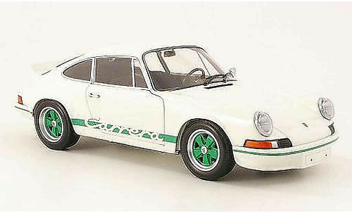 Porsche 911 RS 1/18 Minichamps carrera 27 blanche/verte 1972 miniature