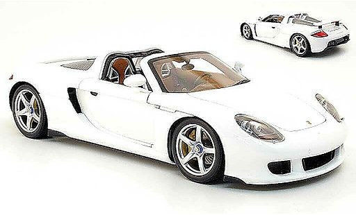 Porsche Carrera GT Base 1/18 Minichamps blanche 2003 miniature