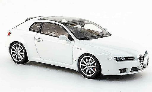Alfa Romeo Brera coupe 1/43 Minichamps blanche edizione 2008 2005 miniature