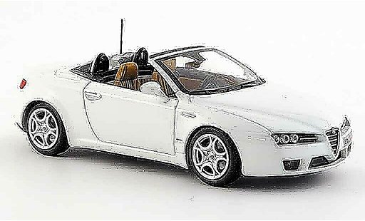 Alfa Romeo Spider Brera cabriolet 1/43 Minichamps edizione 2008 blanche 2007 miniature