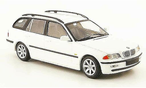 Bmw 323 touring 1/43 Minichamps (E46) blanche 1999 miniature