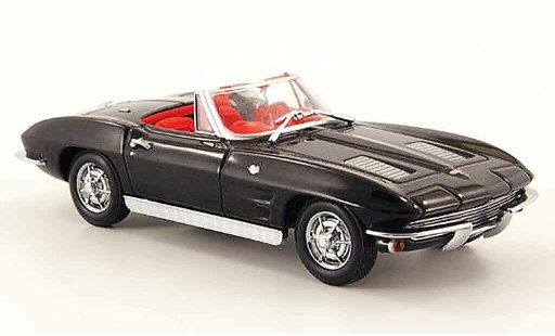 Chevrolet Corvette Convertible 1/43 Minichamps C2 cabriolet/cabriolet noire 1963 miniature