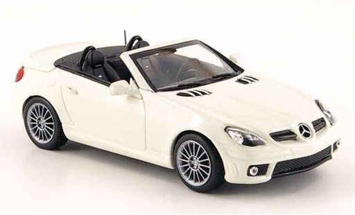 Mercedes Classe SLK AMG 1/43 Minichamps 55 (R171) blanche 2008 miniature