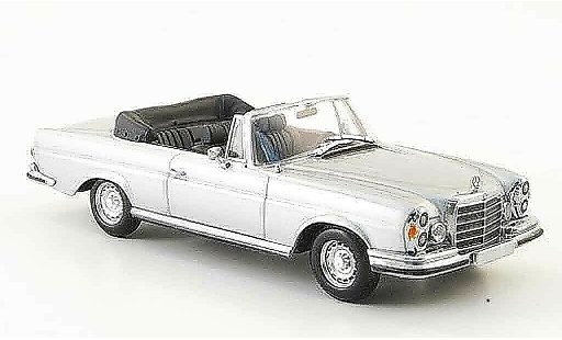 Mercedes 280 1970 1/43 Minichamps SE 3.5 Cabriolet (W111) grise metallisee miniature