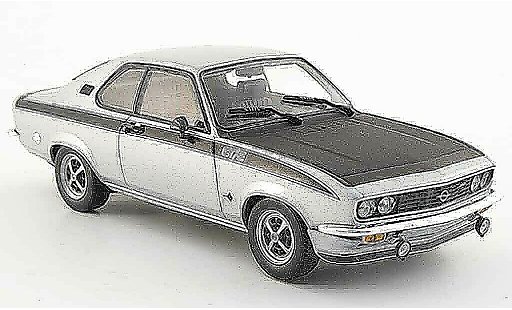Opel Manta A 1/43 Minichamps gt e grise metallisee 1974 miniature