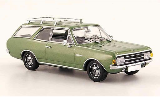 Opel Rekord C 1/43 Minichamps caravan verte 1966 miniature