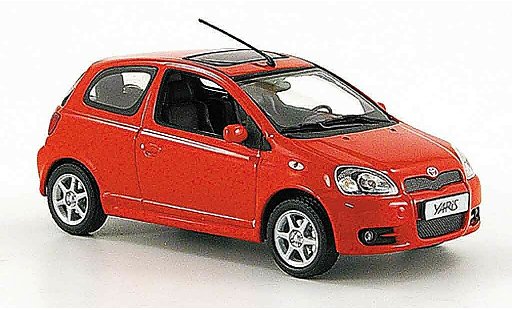 Toyota Yaris TS 1/43 Minichamps rouge 2001 miniature