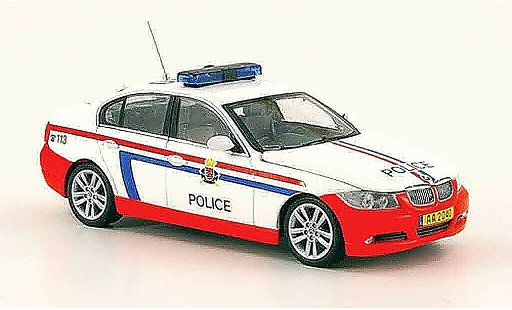 Bmw 330 police 1/43 Minichamps E90 Serie Luxemburg 2005 miniature