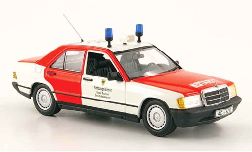 Mercedes 190 Base 1/43 Minichamps (W201) Notarzt pompier Aachen 1984 miniature