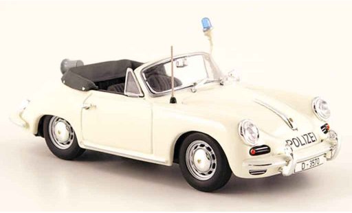 Porsche 356 C C 1/43 Minichamps 1965 C Cabriolet police Dusseldorf miniature