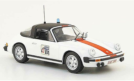 Porsche 911 Targa 1/43 Minichamps Belgische police 1977 miniature