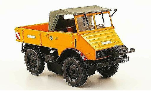 Mercedes Unimog 401-404 1/43 Minichamps 401 orange avec Seilwinde 1951 miniature