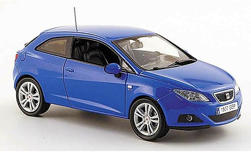 Seat Ibiza SC 1/43 J Collection bleu 3turer 2008 miniature