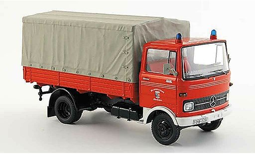 Mercedes LP 608 Pritsche 1/43 Schuco Berufspompier Oberhausen plateau Plane miniature