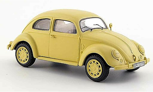 Volkswagen Coccinelle Base 1/43 Schuco brezelreichsverkehrsdirektion minsk beige miniature