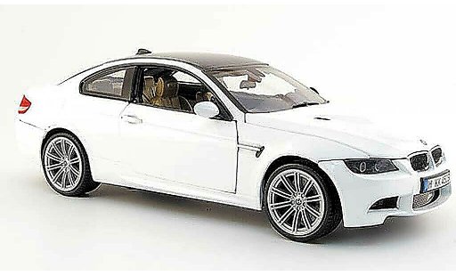 Bmw M3 Coupe 1/18 Mondo Motors E92 blanche 2008 miniature