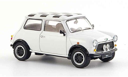 Austin Mini cooper 1/43 Schuco blanche 1990 miniature