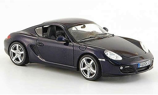 Porsche Cayman Base 1/43 Schuco bleu 2008 miniature