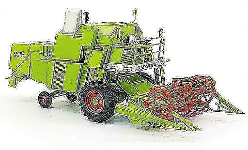 Claas Senator moissonneuse-batteuse 1/43 Schuco Mahdrescher 1966 miniature