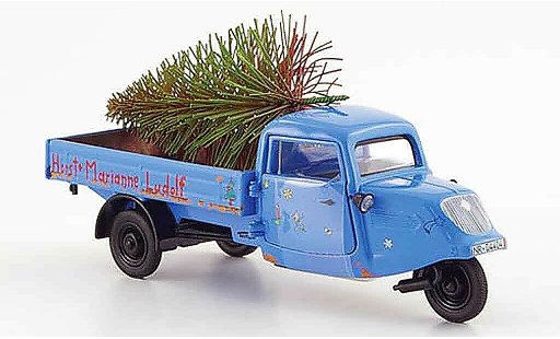 Seat Tempo Base 1/43 Schuco handreirad bleu horst & marianne ludolf miniature