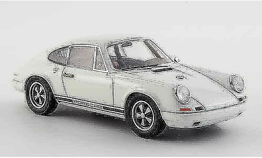 Porsche 911 R 1/43 Ebbro R blanche 1967 miniature