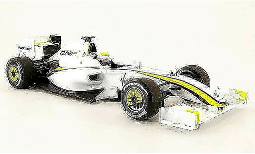 Mercedes F1 2009 1/18 Minichamps brawn gp bgp 001 no.22 virgin j. button f1 miniature