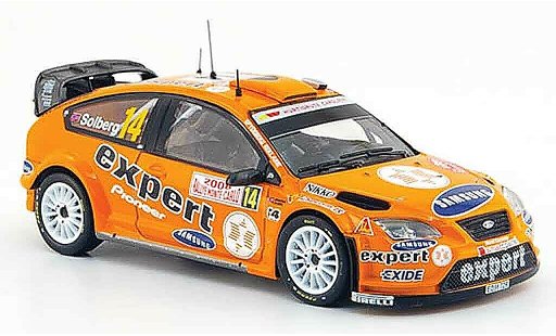 Ford Focus RS WRC 1/43 IXO 07 No.14 Expert Rally Monte Carlo 2008 miniature