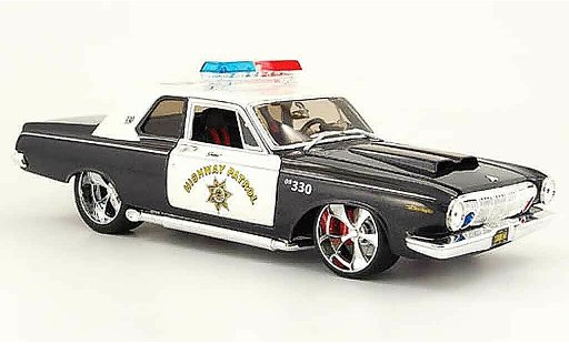 Dodge 330 police 1/18 Maisto highway patrol 1963 miniature