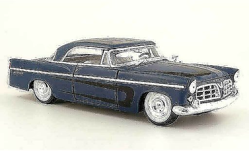 Chrysler 300B Coupe 1/18 Maisto bleu mat et decor noir 1956 miniature