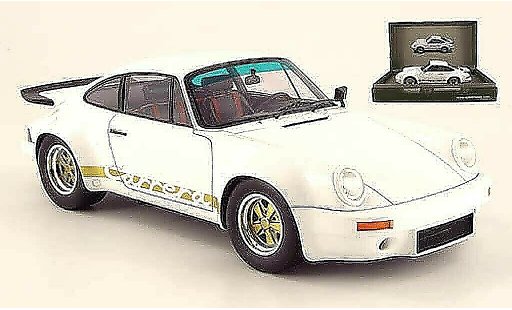 Porsche 911 RS 1/18 Spark carrera 3.0 blanche 1974 miniature