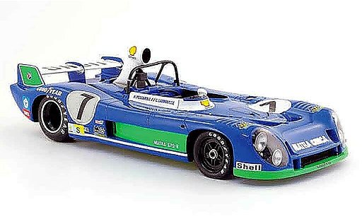 Simca Matra MS670B 1/18 Spark ms 670 b no.7 gitanes vainqueur le mans 1974 miniature
