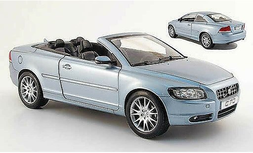 Volvo C70 Cabriolet 1/18 Powco bleu 2006 miniature
