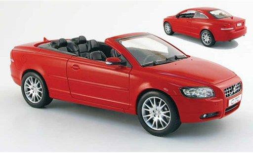 Volvo C70 Cabriolet 1/18 Powco rouge 2006 miniature