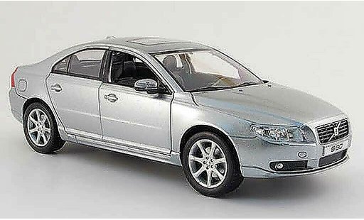 Volvo S80 Base 1/18 Powco grise 2007 miniature