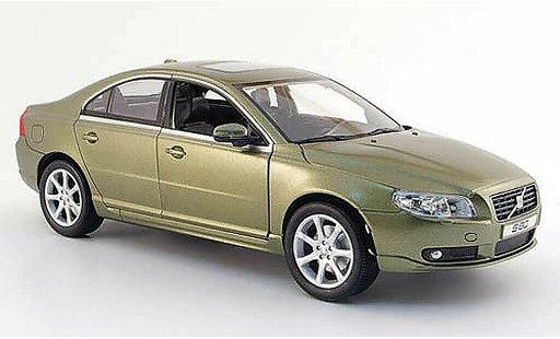 Volvo S80 Base 1/18 Powco verte 2007 miniature