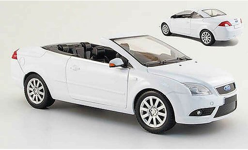 Ford Focus CC CC 1/18 Powco blanche avec capote amovible 2007 miniature