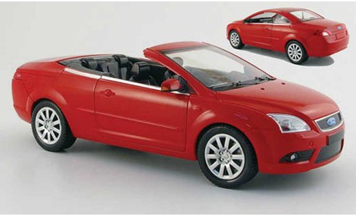 Ford Focus CC CC 1/18 Powco rouge avec capote amovible 2007 miniature