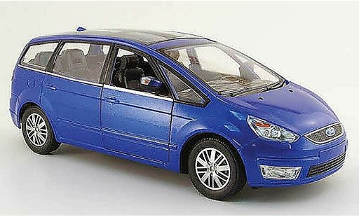 Ford Galaxy Berline 1/18 Powco bleu 2007 miniature