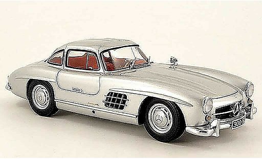 Mercedes 300 Base 1/18 Minichamps grise 1954 miniature