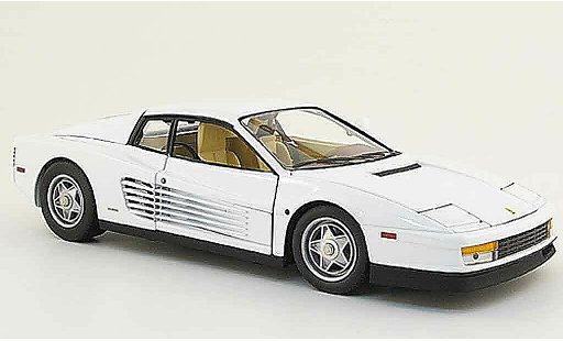 Ferrari Testarossa Miami Vice 1/18 Hot Wheels Elite blanche 1984 miniature