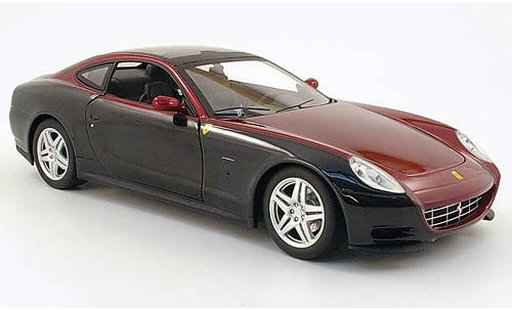 Ferrari 612 Sessanta 1/18 Hot Wheels noire/rouge miniature