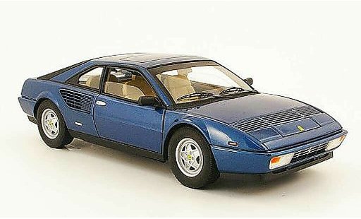 Ferrari Mondial Coupe 1/18 Hot Wheels 8 3.2 bleu miniature